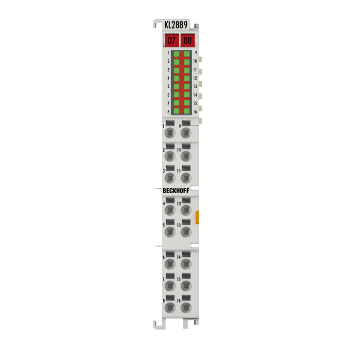 Beckhoff KL2889 Bus Terminal, 16-channel digital output, 24 V DC, 05 A, ground switching Turkiye