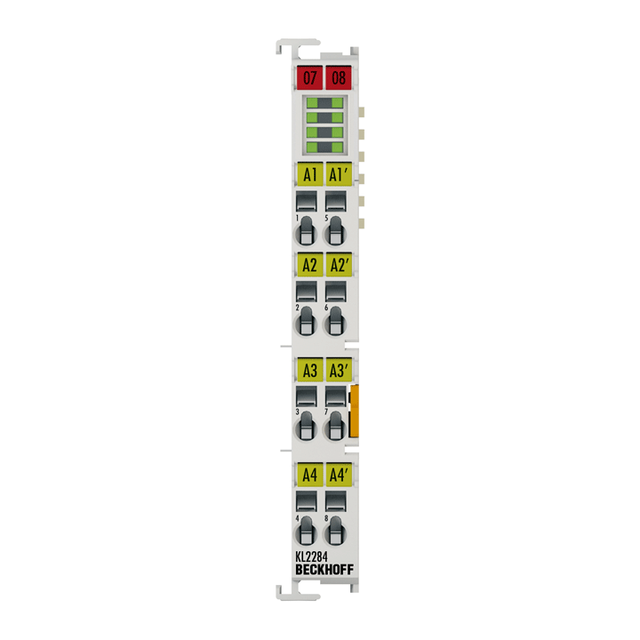 Beckhoff KL2284 Bus Terminal, 4-channel digital output, reverse switching, 24 V DC, 2 A Turkiye