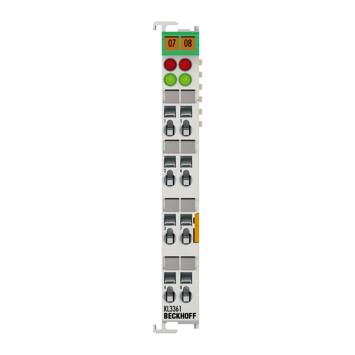 Beckhoff KL3361 Bus Terminal, 1-channel analog input, voltage, ±20 mV, 15 bit, oscilloscope function Turkiye