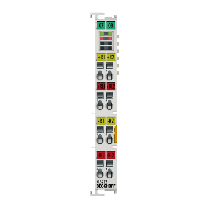 Beckhoff KL3222 Bus Terminal, 2-channel analog input, temperature, RTD (Pt100), 16 bit, high-precision Turkiye