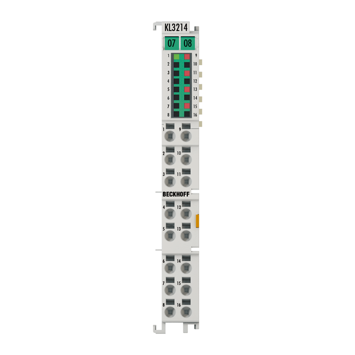 Beckhoff KL3214 Bus Terminal, 4-channel analog input, temperature, RTD (Pt100), 16 bit, 3-wire connection Turkiye