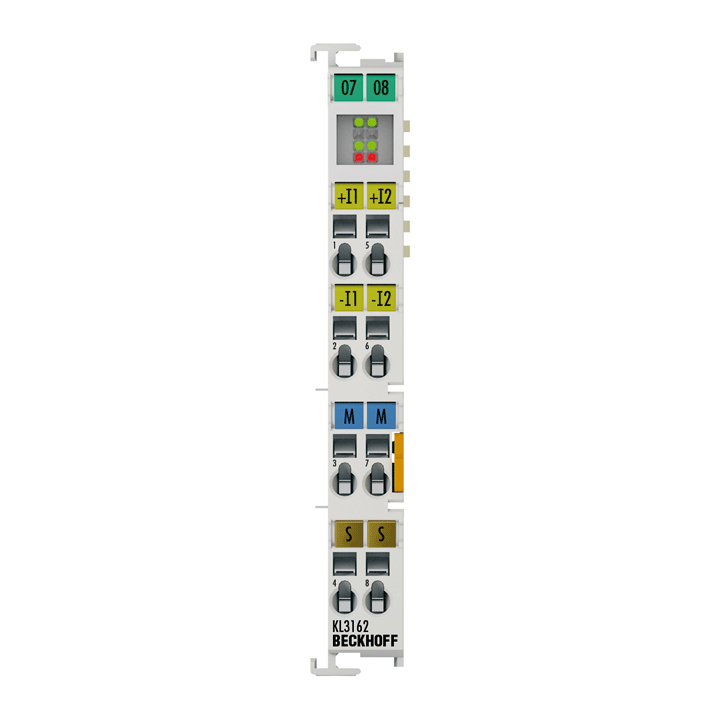 Beckhoff KL3162 Bus Terminal, 2-channel analog input, voltage, 0…10 V, 16 bit, differential, high-precision Turkiye