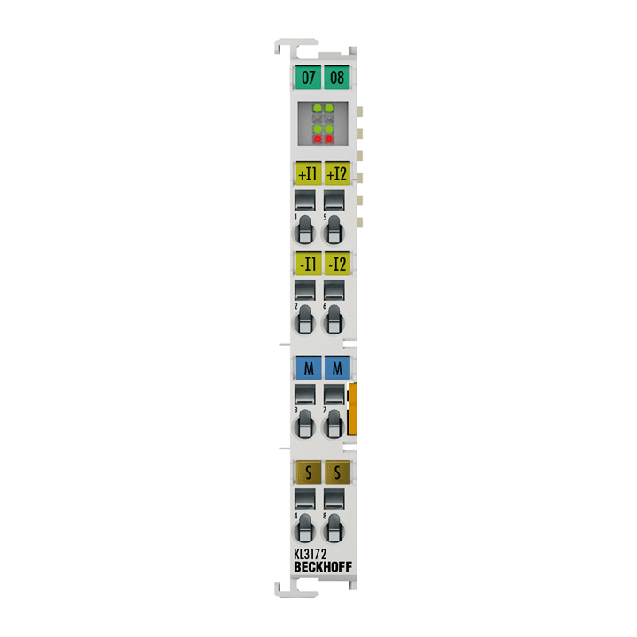 Beckhoff KL3172 Bus Terminal, 2-channel analog input, voltage, 0…2 V, 16 bit, differential, high-precision Turkiye