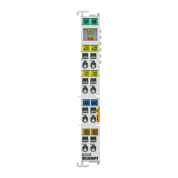 Beckhoff KL3142 Bus Terminal, 2-channel analog input, current, 0…20 mA, 16 bit, differential, high-precision Turkiye