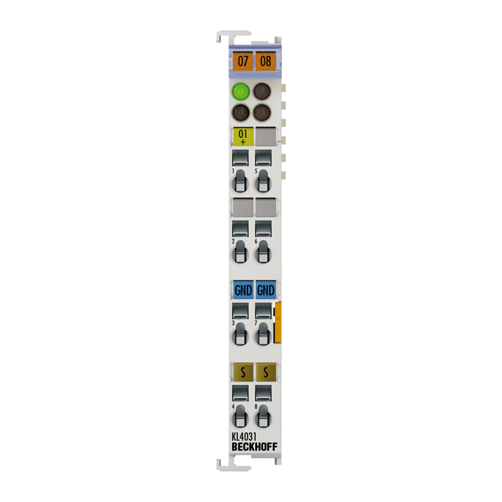 Beckhoff KL4031 Bus Terminal, 1-channel analog output, voltage, ±10 V, 12 bit, differential Turkiye