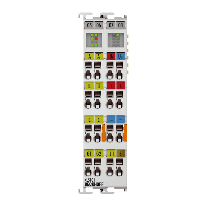 Beckhoff KL5101 Bus Terminal, 1-channel encoder interface, incremental, 5 V DC (DIFF RS422, TTL), 1 MHz Turkiye