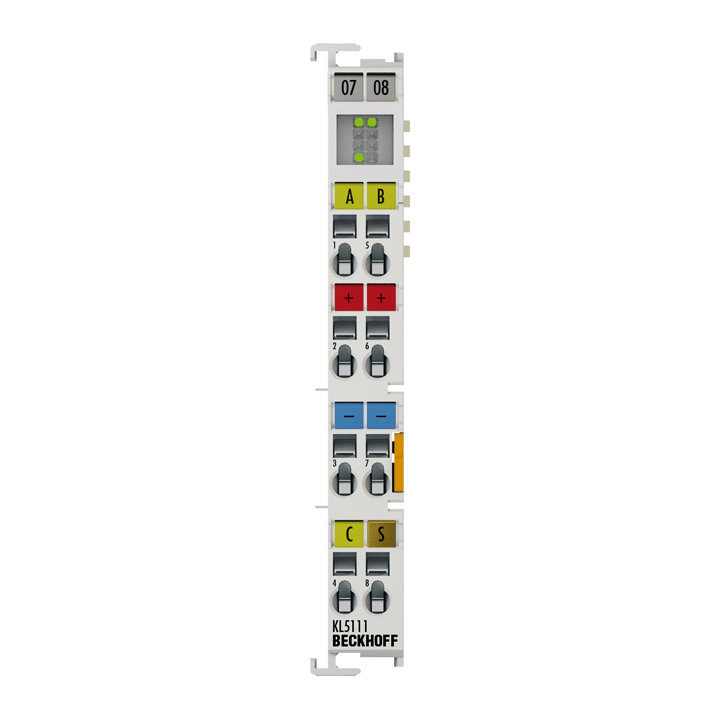 Beckhoff KL5111 Bus Terminal, 1-channel encoder interface, incremental, 24 V DC HTL, 250 kHz Turkiye