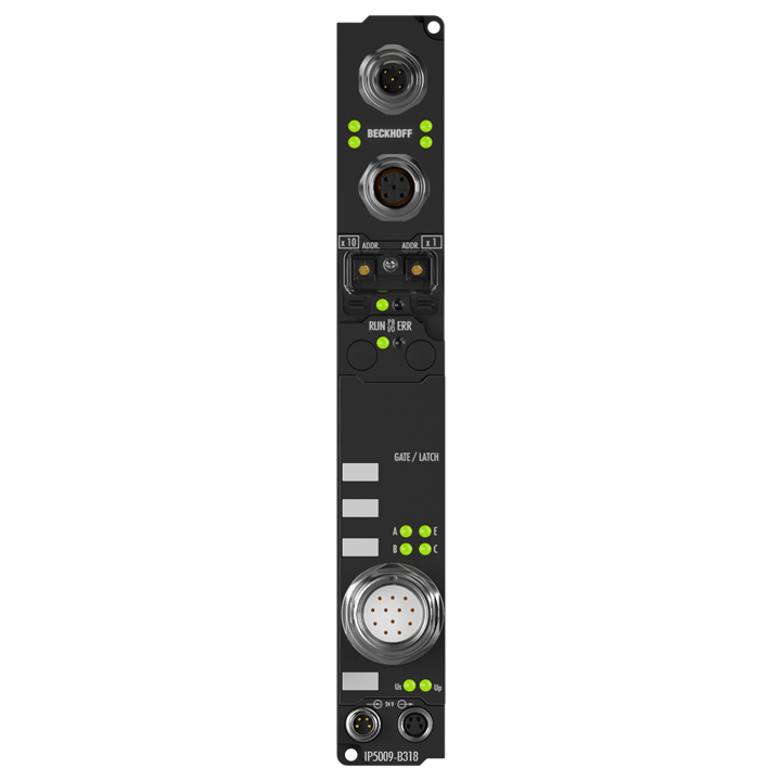Beckhoff IP5009-B318 Fieldbus Box, 1-channel encoder interface, PROFIBUS, SSI, M23, integrated T-connector Turkiye