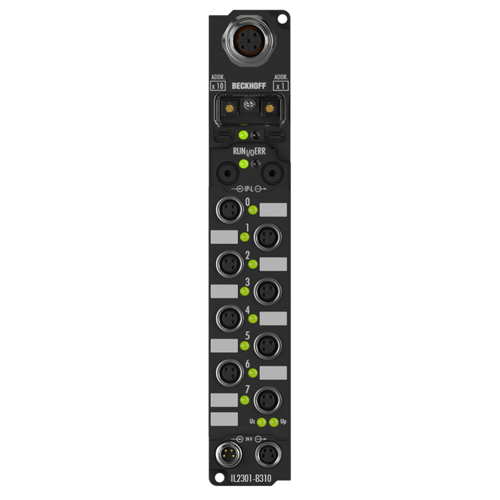 Beckhoff IL2301-B310 Coupler Box, 4-channel digital input + 4-channel digital output, PROFIBUS, 24 V DC, 3 ms, 05 A, M8 Turkiye