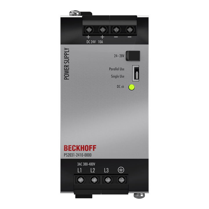 Beckhoff PS2031-2410-0000 Power supply PS2000; output: 24 V DC, 10 A; input: 3 AC 380…480 V, 3-phase Turkiye