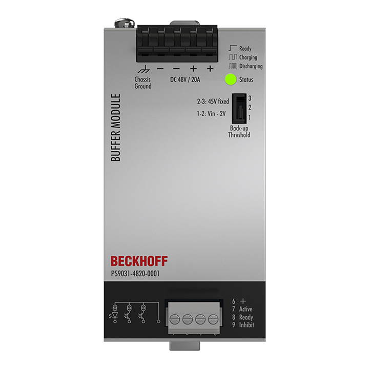 Beckhoff PS9031-4820-0001 Buffer module PS9000; output: 48 V DC, 20 A, 100 ms; input: 48 V DC Turkiye