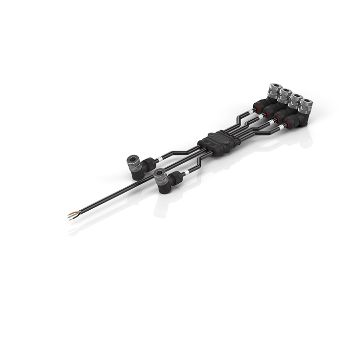 Beckhoff ZC2000-0000-0020 Splitter cable, for XPlanar tile APS4322-0000-0000, 2 x 3 layout, PVC, fixed installation Turkiye