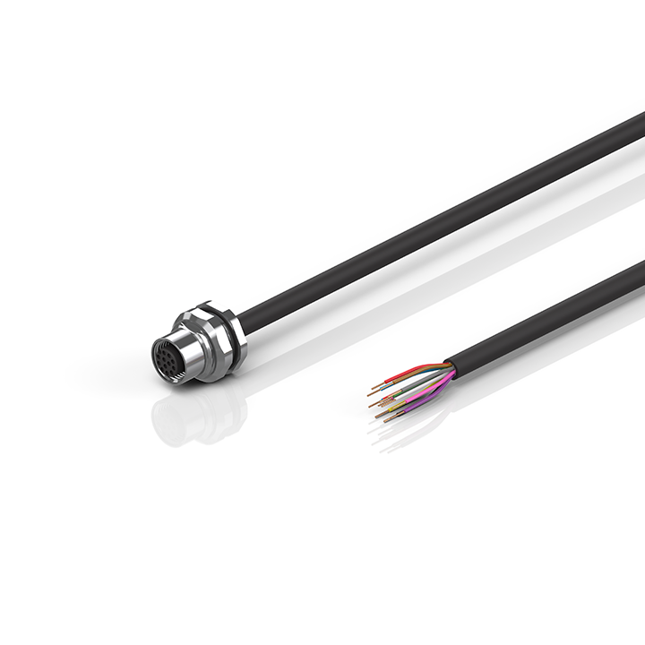 Beckhoff ZK2000-A600-0xxx Sensor cable, PUR, 12 x 014 mm², drag-chain suitable Turkiye