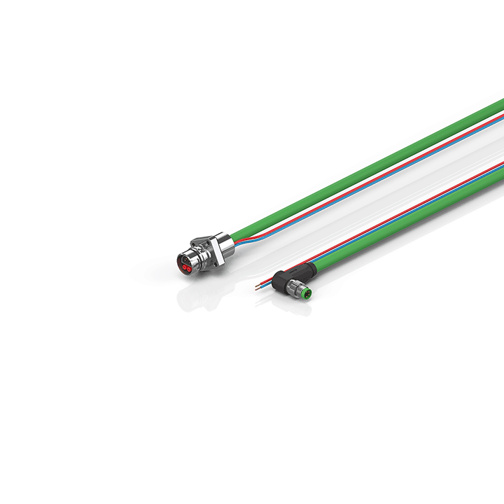 Beckhoff ZK7102-AA03-Axxx B12, ENP cable, PUR, 2 x 075 mm² + (1 x 4 x AWG22), drag chain suitable, key 1 (24 V DC) Turkiye