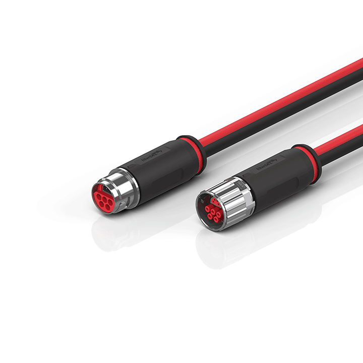 Beckhoff ZK7208-3431-0xxx B17, ECP cable, PUR, 5 G 15 mm² + (1 x 4 x AWG22), drag chain suitable, key 1 (2 x 24 V DC + PE) Turkiye