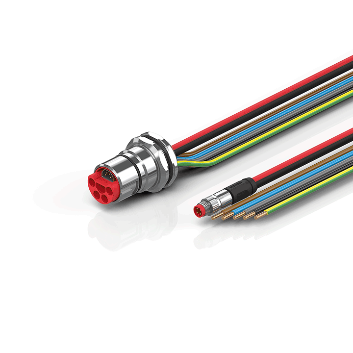 Beckhoff ZK7714-CB00-0xxx B23, ECP cable, PUR, 5 G 40 mm² + (1 x 4 x AWG22), drag chain suitable, key 2 (400 V AC) Turkiye