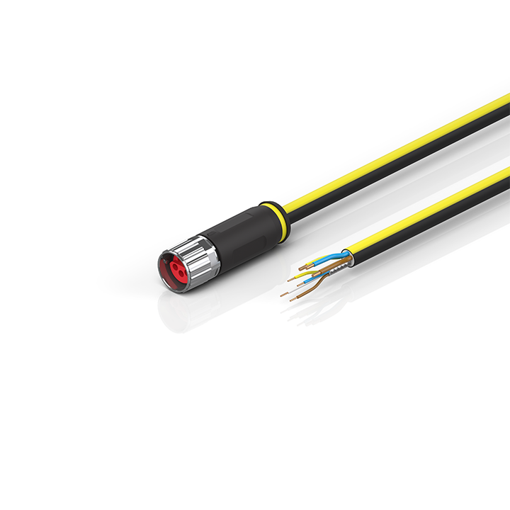 Beckhoff ZK7906-1800-Axxx ENP cable, PUR, 3 G 15 mm² + (1 x 4 x AWG22), drag chain suitable, key 3 (user-defined voltage) Turkiye
