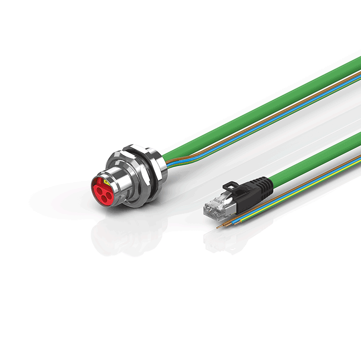 Beckhoff ZK7910-AJ00-Axxx B17, ENP cable, PUR, 3 G 25 mm² + (1 x 4 x AWG22), drag chain suitable, key 3 (user-defined voltage) Turkiye
