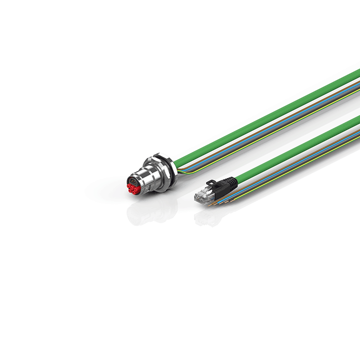 Beckhoff ZK7908-BY00-Axxx B17, ENP cable, PUR, 5 G 15 mm² + (1 x 4 x AWG22), drag chain suitable, key 3 (user-defined voltage) Turkiye