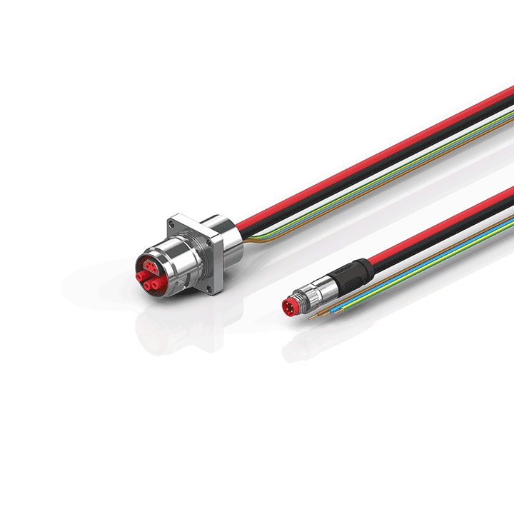 Beckhoff ZK7906-AG00-0xxx B17, ECP cable, PUR, 3 G 15 mm² + (1 x 4 x AWG22), drag chain suitable, key 3 (user-defined voltage) Turkiye