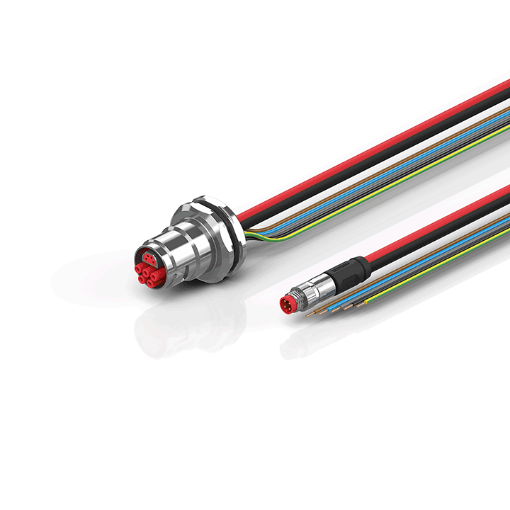 Beckhoff ZK7908-CA00-0xxx B17, ECP cable, PUR, 5 G 15 mm² + (1 x 4 x AWG22), drag chain suitable, key 3 (user-defined voltage) Turkiye