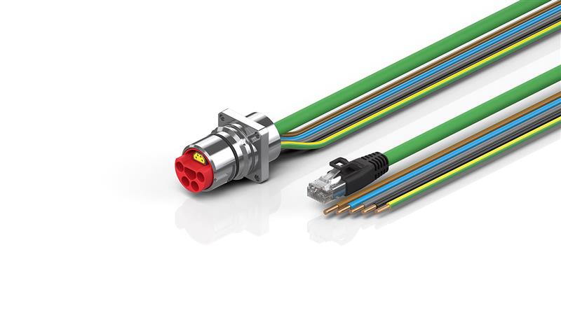 Beckhoff ZK7A14-AT00-Axxx B23, ENP cable, PUR, 5 G 40 mm² + (1 x 4 x AWG22), drag chain suitable, key 3 (user-defined voltage) Turkiye