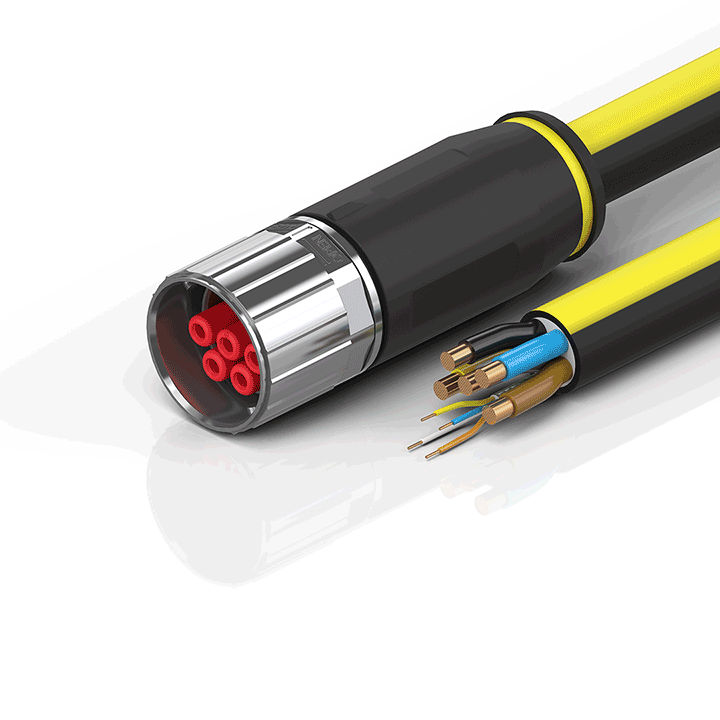 Beckhoff ZK7825-3100-Axxx B40, ECP cable, PUR, 5 G 160 mm² + (1 x 4 x AWG22), drag chain suitable, key 2 (400 V AC) Turkiye