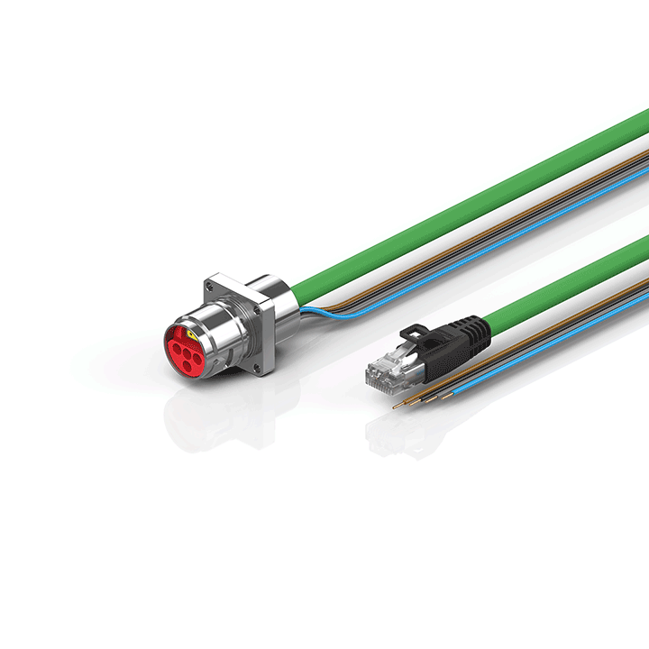 Beckhoff ZK7624-AN00-Axxx B17, ENP cable, PUR, 4 x 15 mm² + (1 x 4 x AWG22), drag chain suitable, key 2 (user-defined voltage) Turkiye