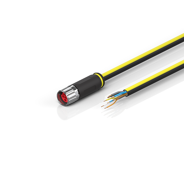 Beckhoff ZK7624-2400-Axxx B17, ENP cable, PUR, 4 x 15 mm² + (1 x 4 x AWG22), drag chain suitable, key 2 (user-defined voltage) Turkiye