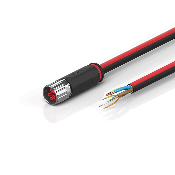 Beckhoff ZK7610-1900-0xxx B17, ECP cable, PUR, 3 G 25 mm² + (1 x 4 x AWG22), drag-chain suitable, key 2 (230 V AC) Turkiye