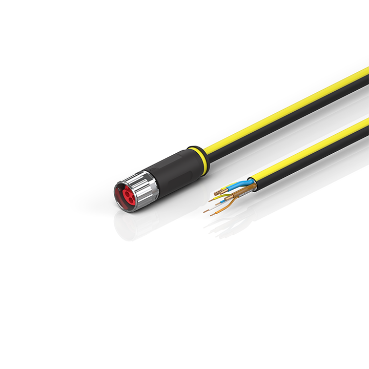 Beckhoff ZK7610-1800-Axxx B17, ENP cable, PUR, 3 G 25 mm² + (1 x 4 x AWG22), drag chain suitable, key 2 (230 V AC) Turkiye