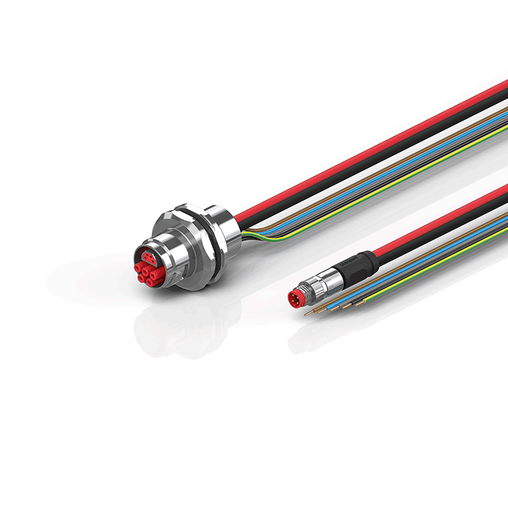 Beckhoff ZK7608-AW00-0xxx B17, ECP cable, PUR, 5 G 15 mm² + (1 x 4 x AWG22), drag chain suitable, key 2 (400 V AC) Turkiye
