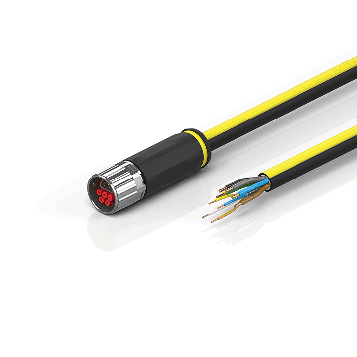 Beckhoff ZK7608-3100-Axxx B17, ENP cable, PUR, 5 G 15 mm² + (1 x 4 x AWG22), drag chain suitable, key 2 (400 V AC) Turkiye