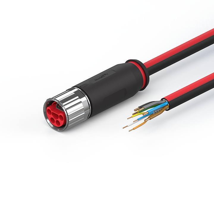 Beckhoff ZK7608-3000-0xxx B17, ECP cable, PUR, 5 G 15 mm² + (1 x 4 x AWG22), drag chain suitable, key (400 V AC) Turkiye