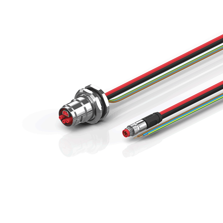 Beckhoff ZK7606-BM00-0xxx B17, ECP cable, PUR, 3 G 15 mm² + (1 x 4 x AWG22), drag chain suitable, key 2 (230 V AC) Turkiye
