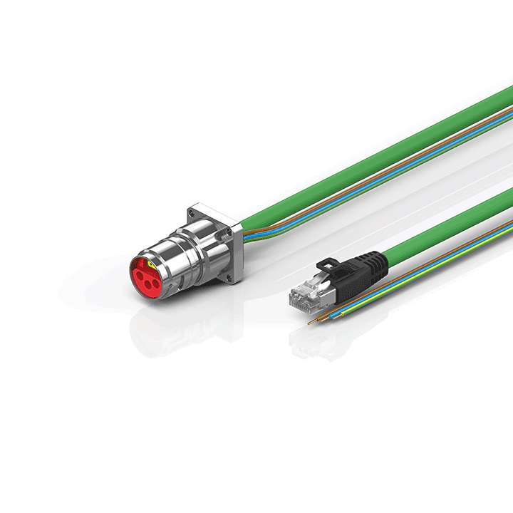 Beckhoff ZK7606-BL00-Axxx B17, ENP cable, PUR, 3 G 15 mm² + (1 x 4 x AWG22), drag chain suitable, key 2 (230 V AC) Turkiye