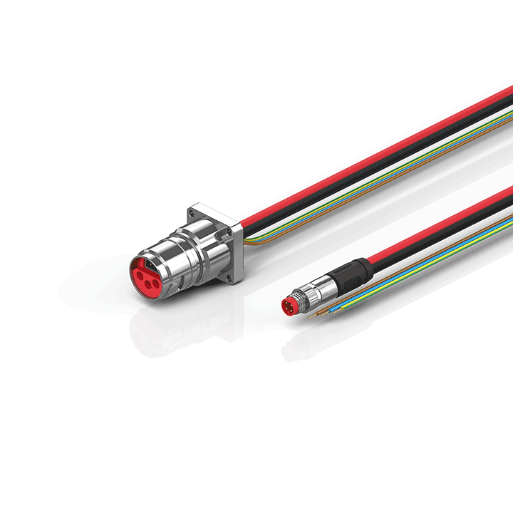 Beckhoff ZK7606-BL00-0xxx B17, ECP cable, PUR, 3 G 15 mm² + (1 x 4 x AWG22), drag chain suitable, key 2 (230 V AC) Turkiye