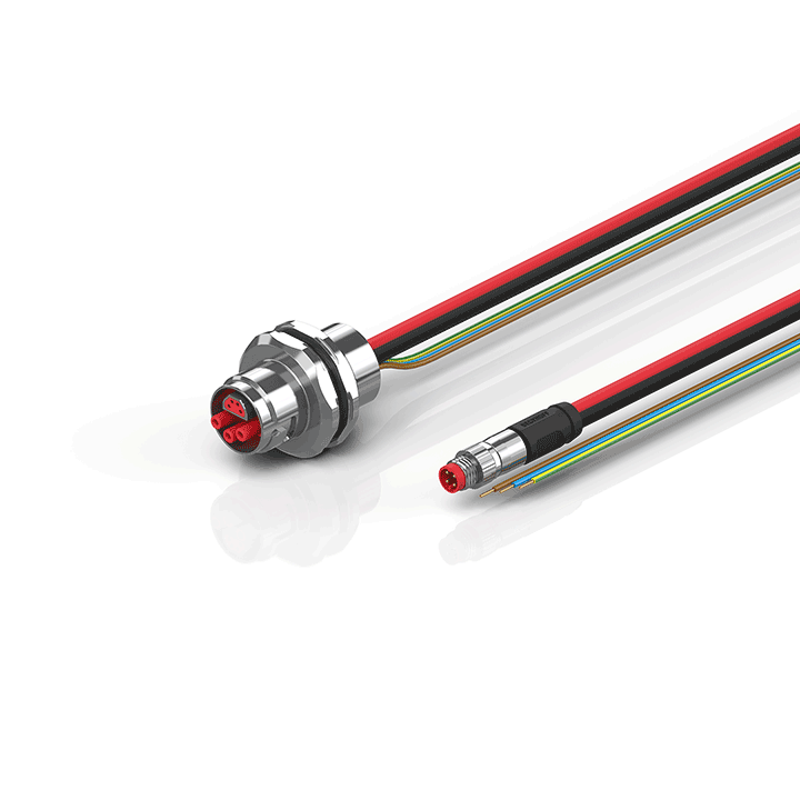 Beckhoff ZK7606-AK00-0xxx B17, ECP cable, PUR, 3 G 15 mm² + (1 x 4 x AWG22), drag chain suitable, key 2 (230 V AC) Turkiye