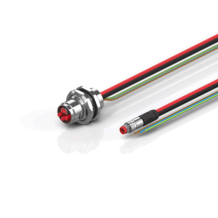 Beckhoff ZK7606-AI00-0xxx B17, ECP cable, PUR, 3 G 15 mm² + (1 x 4 x AWG22), drag chain suitable, key 2 (230 V AC) Turkiye