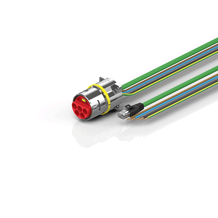 Beckhoff ZK7425-BW00-Axxx B40, ENP cable, PUR, 5 G 160 mm² + (1 x 4 x AWG22), drag chain suitable, key 1 (2 x 24 V DC + PE) Turkiye