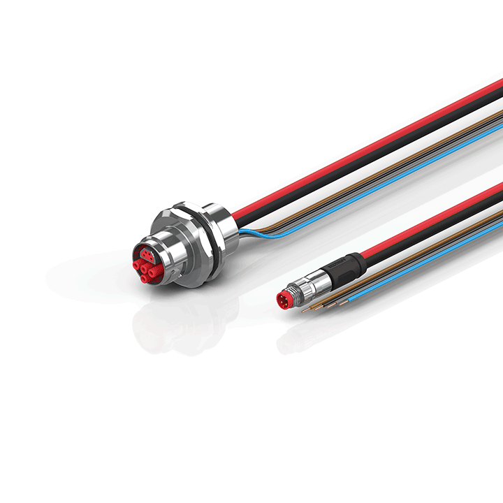 Beckhoff ZK7224-AQ00-0xxx B17, ECP cable, PUR, 4 x 15 mm² + (1 x 4 x AWG22), drag chain suitable, key 1 (2 x 24 V DC) Turkiye