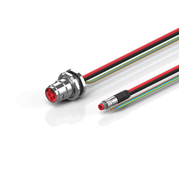 Beckhoff ZK7210-BN00-0xxx B17, ECP cable, PUR, 3 G 25 mm² + (1 x 4 x AWG22), drag chain suitable, key 1 (24 V DC) Turkiye