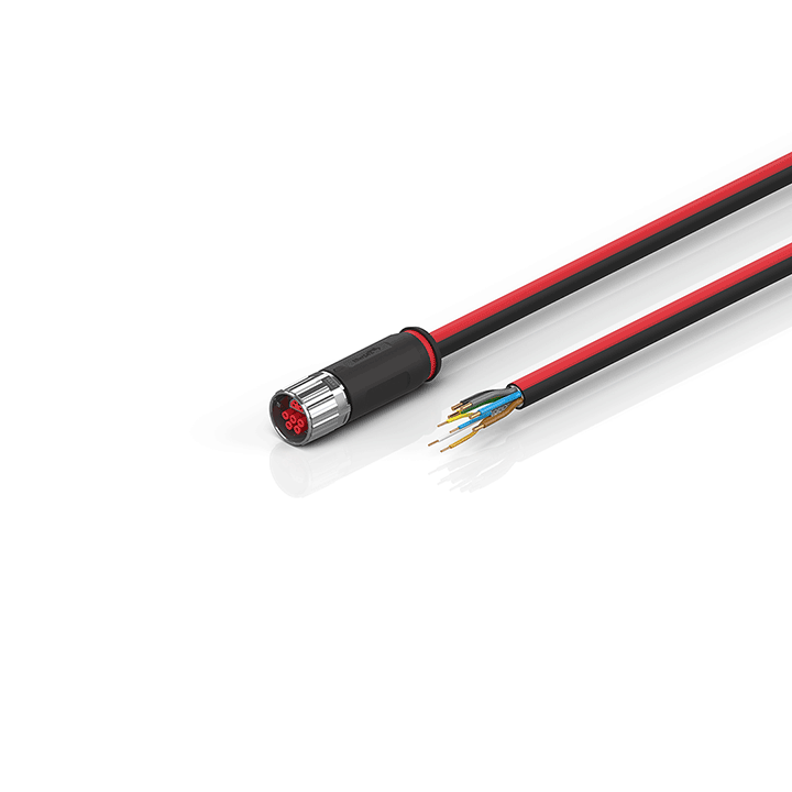 Beckhoff ZK7208-3100-0xxx B17, ECP cable, PUR, 5 G 15 mm² + (1 x 4 x AWG22), drag chain suitable, key 1 (2 x 24 V DC + PE) Turkiye