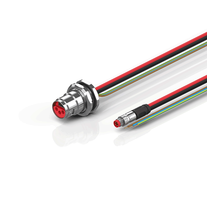 Beckhoff ZK7206-BN00-0xxx B17, ECP cable, PUR, 3 G 15 mm² + (1 x 4 x AWG22), drag chain suitable, key 1 (24 V DC) Turkiye