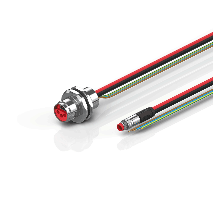 Beckhoff ZK7206-AL00-0xxx B17, ECP cable, PUR, 3 G 15 mm² + (1 x 4 x AWG22), drag chain suitable, key 1 (24 V DC) Turkiye