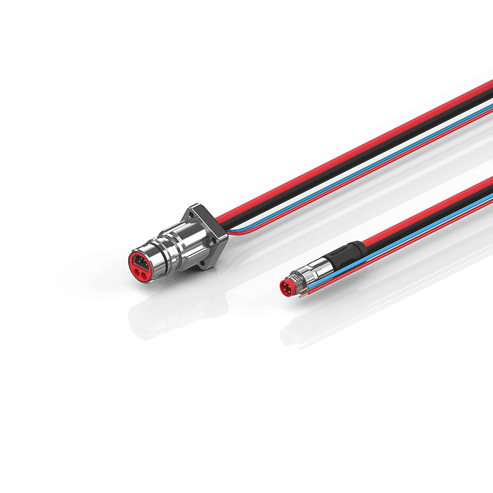 Beckhoff ZK7102-BF00-0xxx B12, ECP cable, PUR, 2 x 075 mm² + (1 x 4 x AWG22), drag chain suitable, key 1 (24 V DC) Turkiye