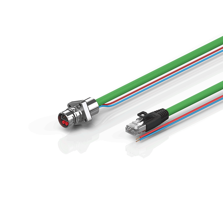 Beckhoff ZK7102-AA00-Axxx B12, ENP cable, PUR, 2 x 075 mm² + (1 x 4 x AWG22), drag chain suitable, key 1 (24 V DC) Turkiye