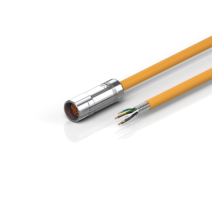 Beckhoff ZK4704-0422-2xxx Motor connection cable 1 mm² with M23 speedtec® plug, drag-chain suitable Turkiye