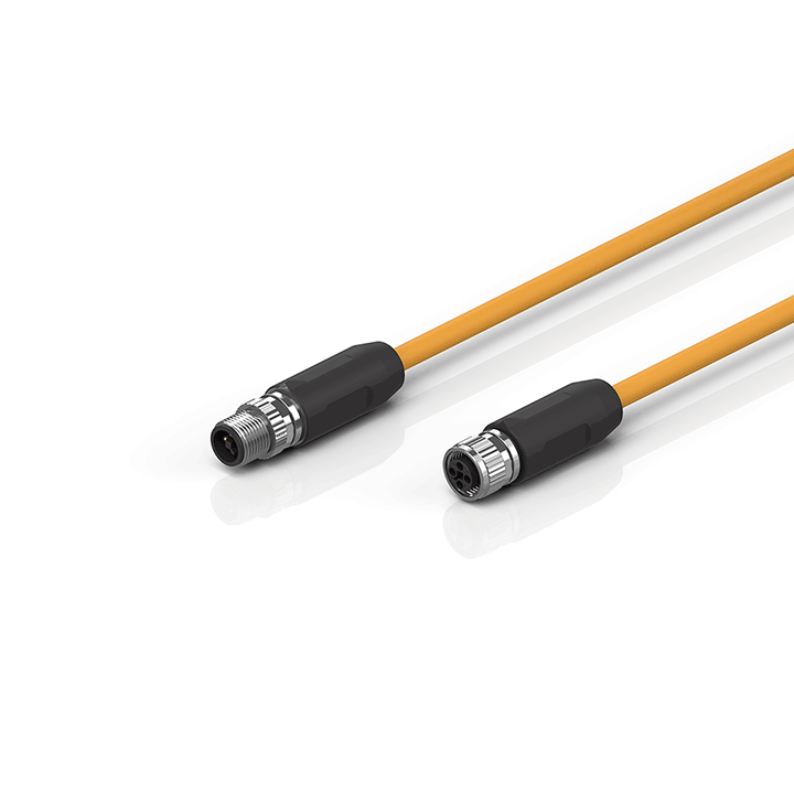 Beckhoff ZK4000-7778-0xxx Motor connection cable 075 mm² with M12 high-power plug (t coded), drag-chain suitable Turkiye