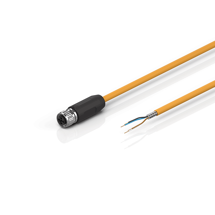 Beckhoff ZK4000-7700-0xxx Motor connection cable 075 mm² with M12 high-power plug (t coded), drag-chain suitable Turkiye
